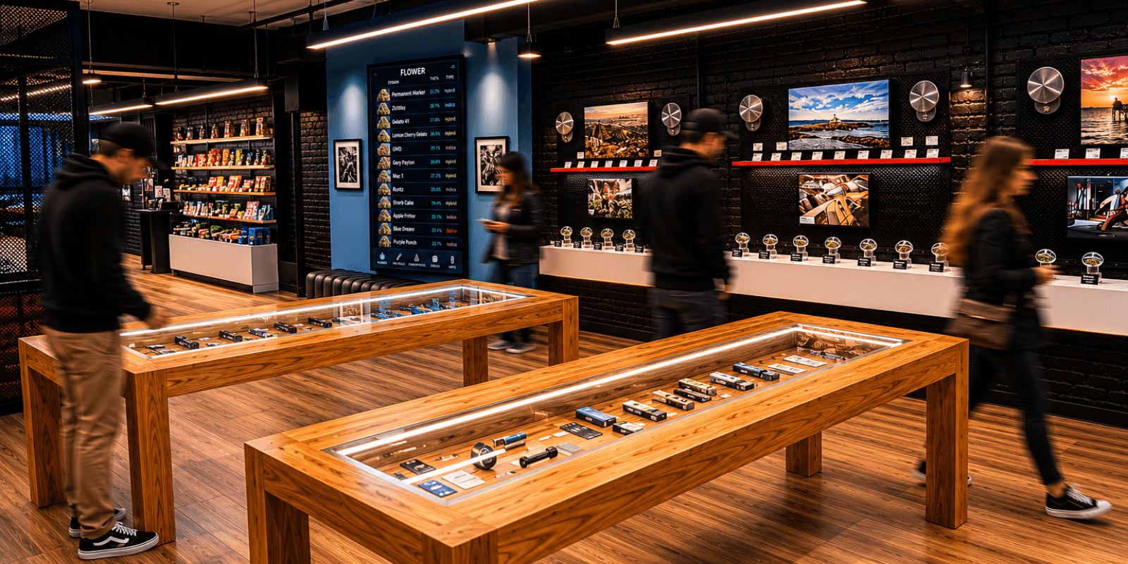 CREAM Cannabis Dispensary store interior at 284 1st Street, Jersey City NJ