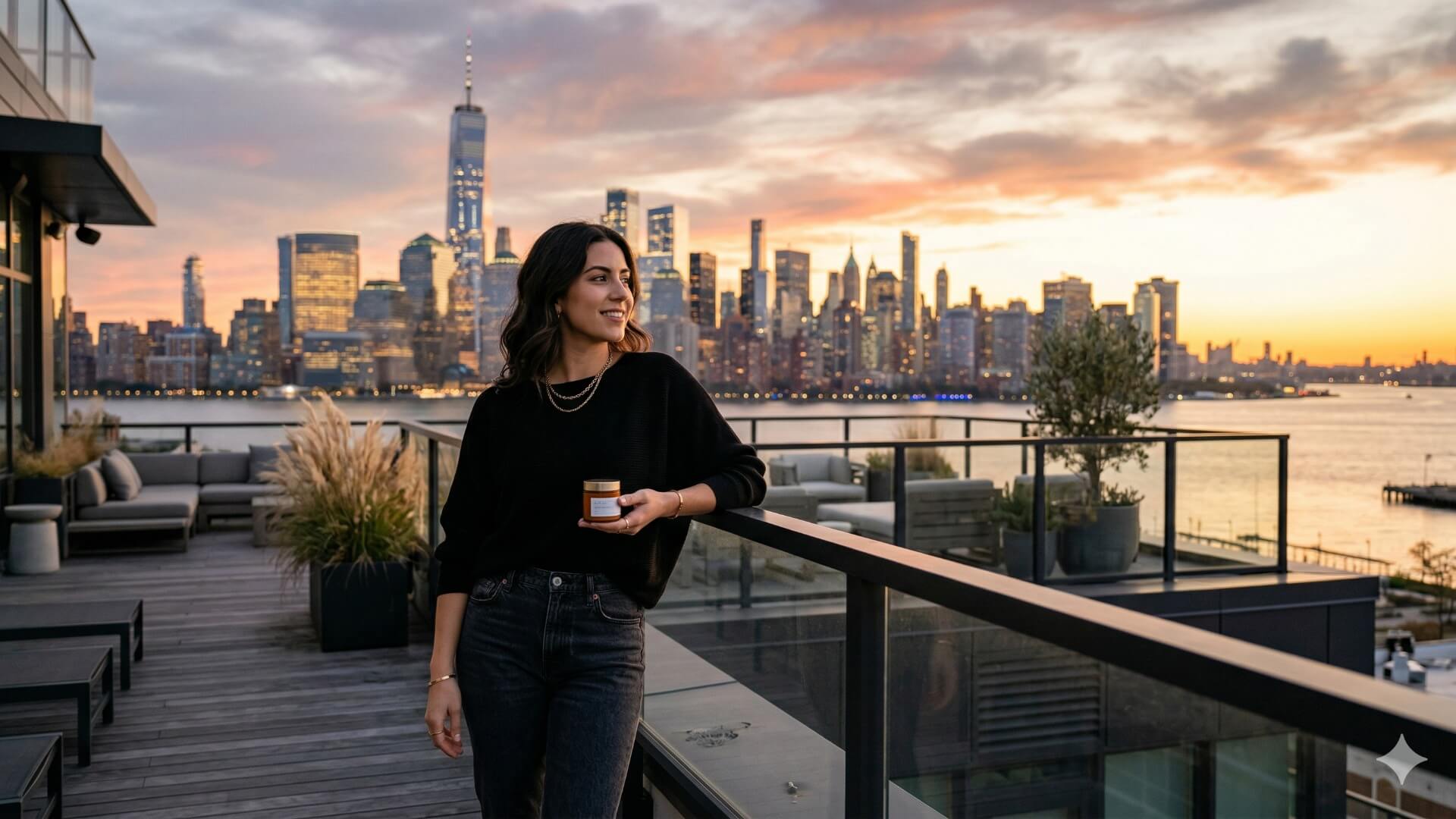 dispensary Jersey City Hoboken Bayonne skyline cannabis lifestyle