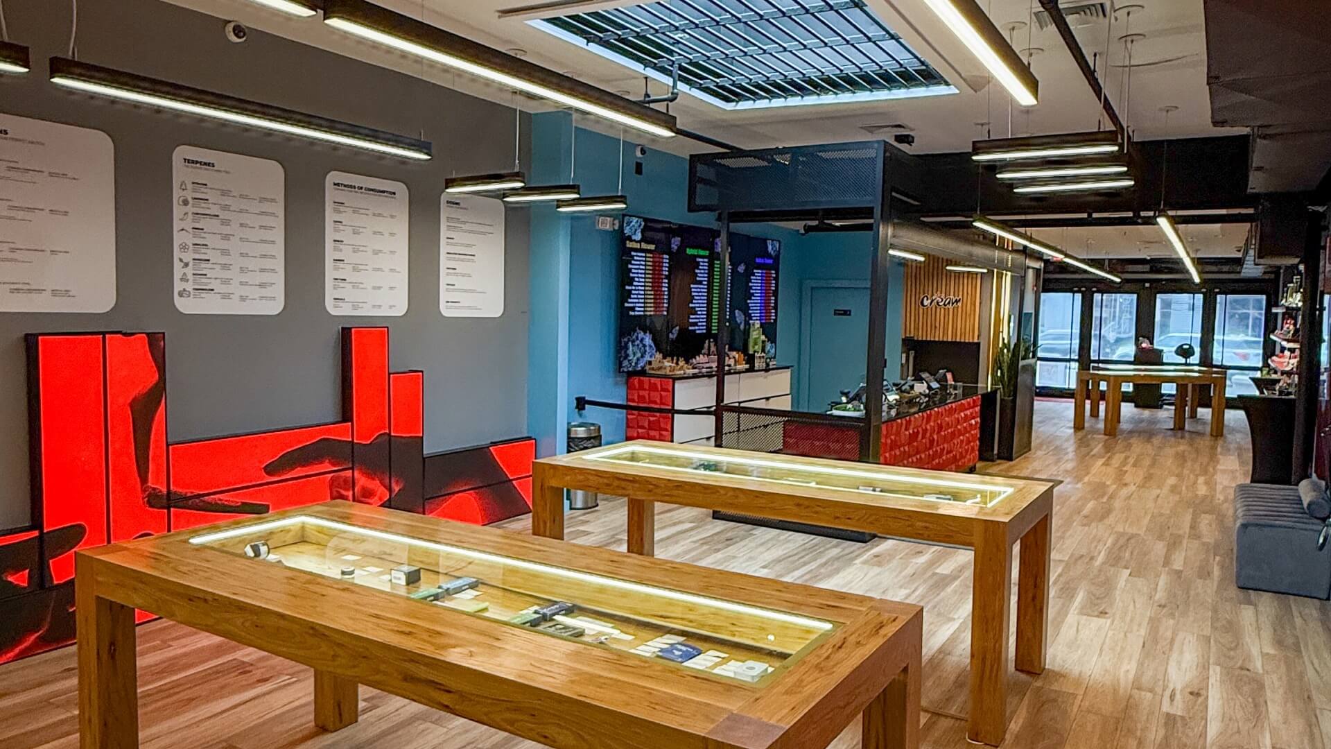 cannabis dispensary Jersey City interior modern retail